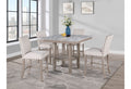 Square counter height table & 4 cream stools
