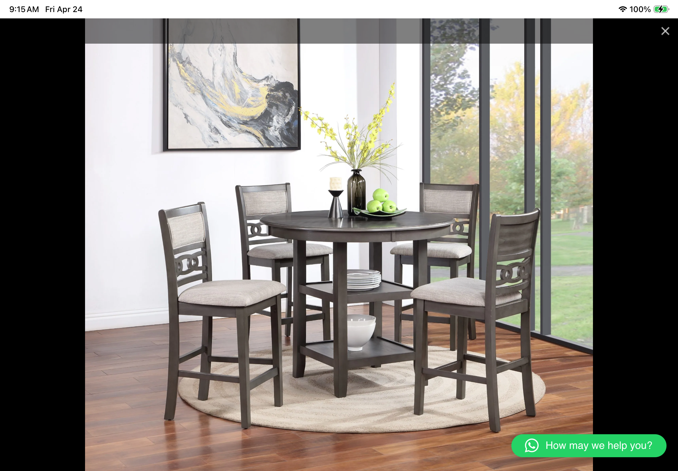 Pub table w/ 4 stools