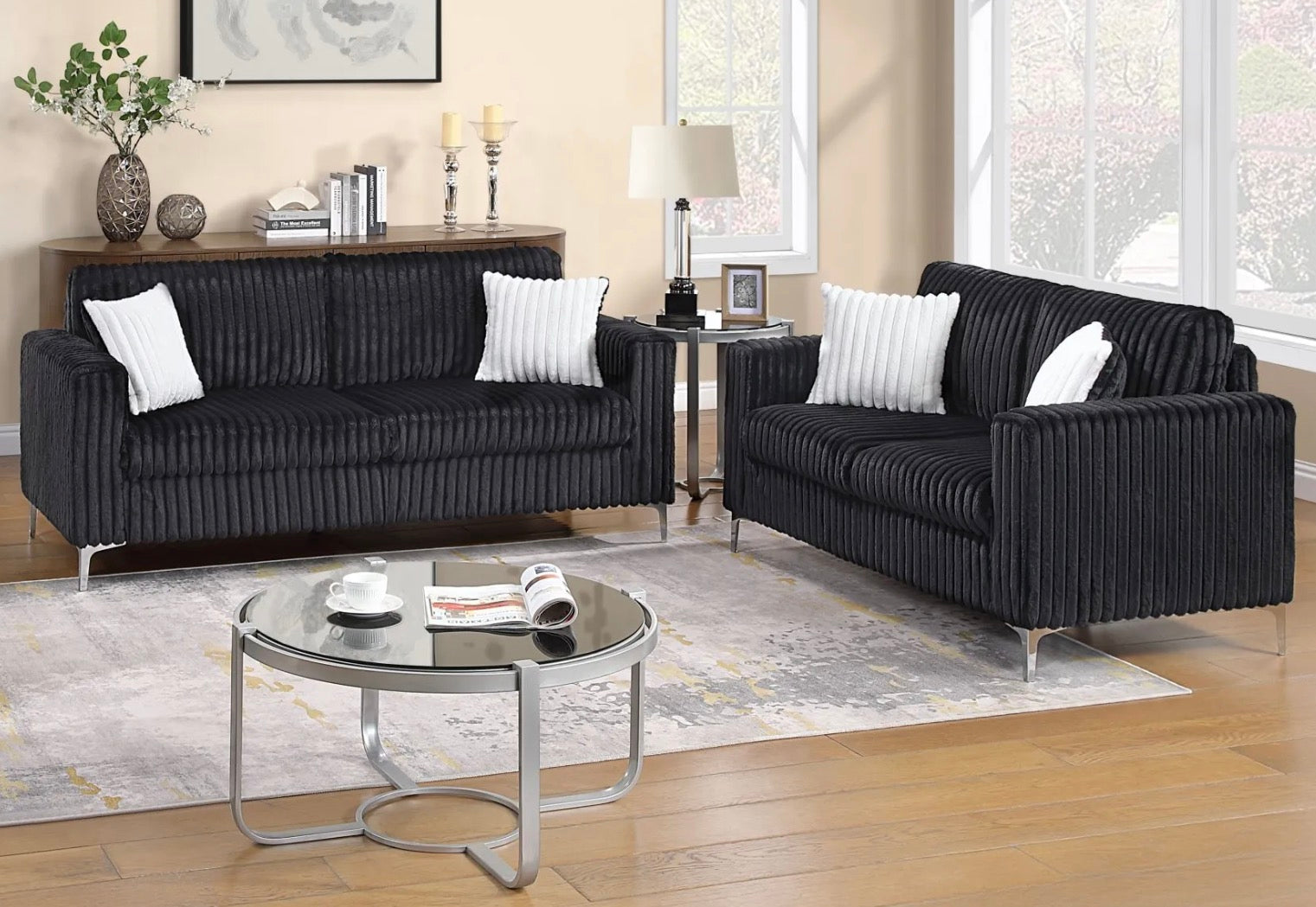 Velvet Corduroy sofa & loveseat